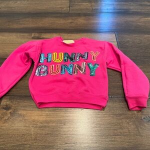Judith March sequin, honey bunny sweatshirt